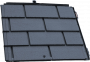 Nouvelle plaque imitation ardoise pour toiture à faible pente structure légère