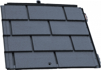 Nouvelle plaque imitation ardoise pour toiture à faible pente structure légère