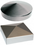 Steel color post caps