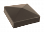 Couvre poteau carré 70x70 marron